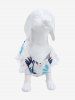 Pet's Coconut Tree Summer Letters Print Lace Trim Hawaii Top -  