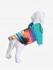 Coconut Tree Sea Sunset Cloud Colorblock Print Hawaii Dog and Owner Matching Outfits -  