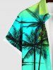 Glitter Butterfly Ombre Sea Sun Coconut Tree Print Hawaii Dog And Owner Matching Outfits -  
