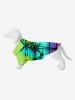 Glitter Butterfly Ombre Sea Sun Coconut Tree Print Hawaii Dog And Owner Matching Outfits -  