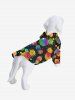 Pet's Colorful Pineapple Paint Splatter Print Hawaii Shirt -  