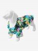 Pet's Coconut Tree Colorful Tie Dye Print Hawaii Shirt -  