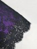 Gothic Floral Lace Trim Cami Vintage Dress With Lace-up Corset -  