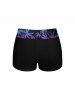 Tropical Leaf Colorful Coconut Tree Print Boyleg Hawaii Tankini Swimsuit(Adjustable Shoulder Strap) -  