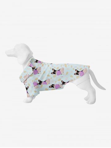 Pet's Dog Leaf Print Hawaii Shirt