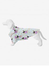Pet's Dog Leaf Print Hawaii Shirt -  