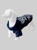 Two Tone Curve Flowers Leaf Print Hawaii Dog and Owner Matching Outfits -  