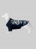 Two Tone Curve Flowers Leaf Print Hawaii Dog and Owner Matching Outfits -  