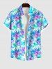 Tropical Leaf Flower Print Hawaii Dog and Owner Matching Outfits -  