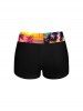 Coconut Tree Tie Dye Ombre Sun Print Boyleg Hawaii Tankini Swimsuit(Adjustable Shoulder Strap) -  