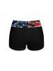 Patriotic American Flag Smog Print Boyleg Tankini Swimsuit(Adjustable Shoulder Strap) -  
