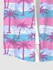 Tropical Coconut Tree Bubble Colorblock Print Hawaii Dog and Owner Matching Outfits -  