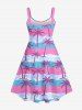 Tropical Coconut Tree Bubble Colorblock Print Hawaii Dog and Owner Matching Outfits -  