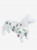 Pet's Snails Butterfly Flowers Print Hawaii Top -  