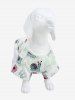 Pet's Snails Butterfly Flowers Print Hawaii Top -  