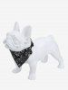 Pet's Lace Floral Push Buckle Waterproof Bandana Bibs -  