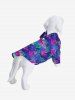Pet's Colorful Coconut Leaves Print Hawaii Button Shirt -  