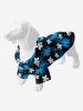 Pet's Coconut Tree Floral Print Hawaii Button Shirt -  