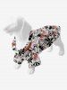 Pet's Coconut Tree Beach Sun Print Hawaii Button Shirt -  