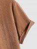 Men's Jacquard Flocking Casual Short Sleeves T-Shirt -  