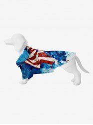Pet's Patriotic American Flag Eagle Print Shirt -  