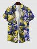 Suite de Maillot de Doigt Lustrés en Forme de Fleur Tropicale et Feuille Tropicale pour Chien Style Hawaïen - Multi-A 