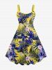Suite de Maillot de Doigt Lustrés en Forme de Fleur Tropicale et Feuille Tropicale pour Chien Style Hawaïen - Multi-A 