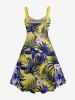 Suite de Maillot de Doigt Lustrés en Forme de Fleur Tropicale et Feuille Tropicale pour Chien Style Hawaïen - Multi-A 