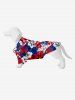 Tropical Hibiscus Flower Palm Tree Leaf Print Hawaii Dog and Owner Matching Outfits -  