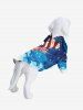 Suite de Mètre pour Chien Domestique Motif Aigle et Drapeau Américain - Multi-A 