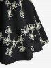 Plus Size Jacquard Floral Textured Bowknot Tied Backless Tank Top -  