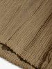 Short Décontracté en Couleur Unie à Cordon avec Poches en Velours Côtelé pour Homme - café S