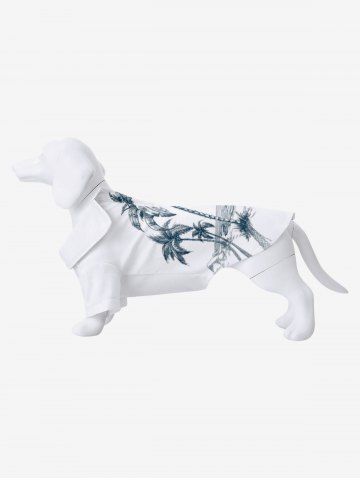 Coconut Tree Sea Boat Bird Print Hawaii Dog and Owner Matching Outfits