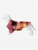 Coconut Tree Sea Beach Dusk Print Hawaii Dog And Owner Matching Outfits -  