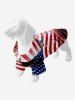 Pet's Patriotic American Flag Paint Splatter Print Shirt -  