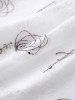 Plus Size Rose Flower Print Lace Trim Ruffles Surplice Buckle Tank Top -  