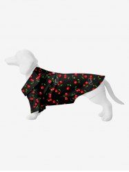 Pet's Cherry Print Button Shirt -  