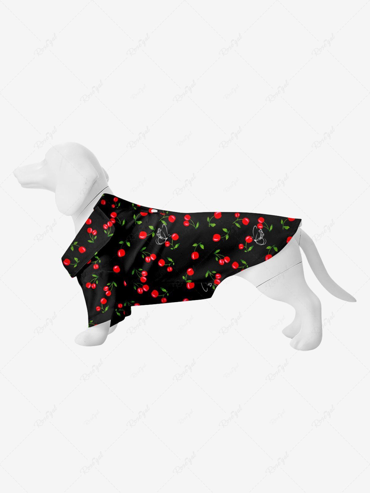 Hot Pet's Cherry Print Button Shirt  