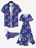Pet's Patriotic American Flag Cherry Stars Print Shirt -  