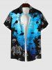 Sea Creatures Turtle Fish Colorblock Print Hawaii Dog and Owner Matching Outfits -  