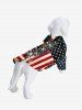Patriotic American Flag Eagle Lace Up 3D Print Dog and Owner Matching Outfits -  