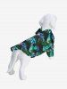 Pet's Tropical Colorful Leaf Print Hawaii Shirt -  