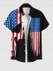 Patriotic American Flag Skull Print Dog and Owner Matching Outfits -  