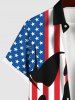 Patriotic American Flag Skull Print Dog and Owner Matching Outfits -  