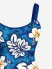 Tropical Leaf Hibiscus Flower Tie Dye Print Hawaii Dog and Owner Matching Outfits -  
