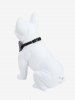 Pet's Butterfly Plaid Print Push Buckle Waterproof Bandana Bibs -  