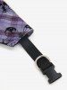Pet's Butterfly Plaid Print Push Buckle Waterproof Bandana Bibs -  