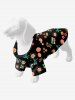 Pet's Coconut Tree Floral Sun Letters Print Hawaii Button Shirt -  