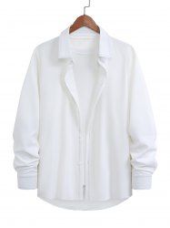 Chemise de Base Simple Homme - Blanc XL