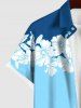 Hibiscus Flowers Colorblock Print Hawaii Dog and Owner Matching Outfits -  
